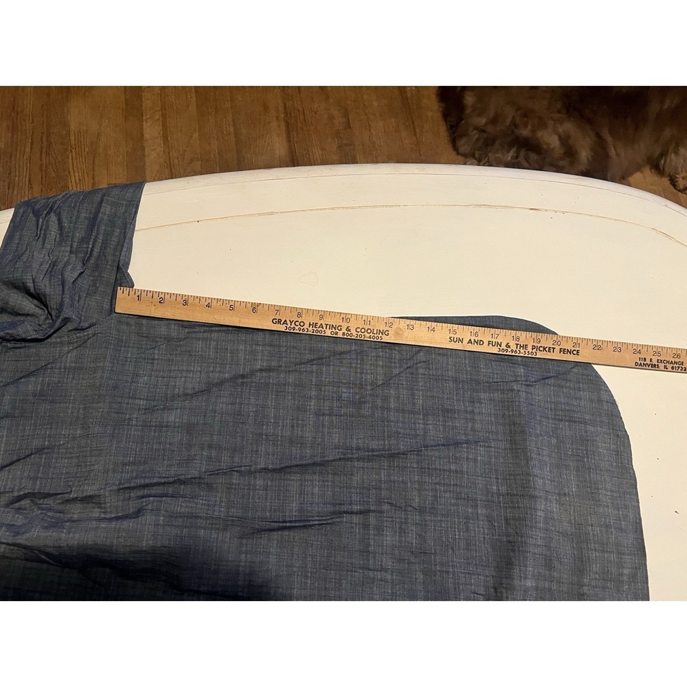 Peter Millar Women's Chambray Tunic Hi-Low Hem Button Up Shirt Sz S Jimmy John? - Picture 7 of 12